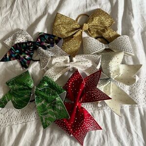 Sparkly Cheerleading Bow Lot